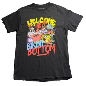 SpongeBob‎ SquarePants Welcome Bikini Bottom T Shirt Medium Nickelodeon Graphic